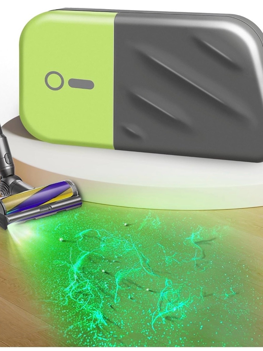 Vacuum Cleaner Dust Display Light Green Light Attachment Chargeable